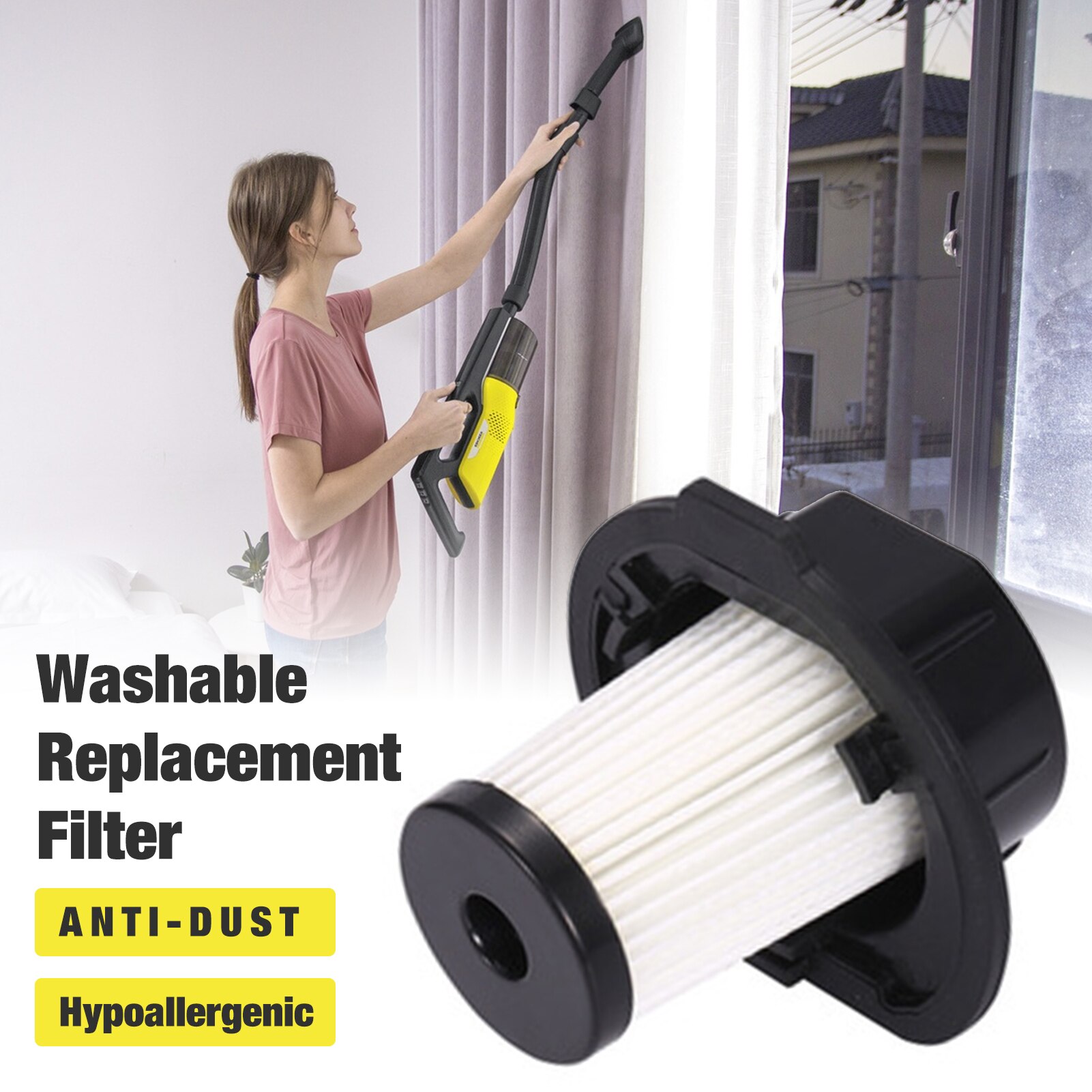 Replacement Vacuum Cleaner Dust HEPA Filter For Karcher VC4i VC 4i Stick Cordless Vacuum Cleaner Filters Spare Parts