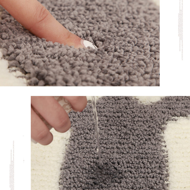 60X40CM Big Feet Bath Mat Suction Non-slip Sucker Bathing Bathroom Floor Doormat Kitchen Door Mat Pad