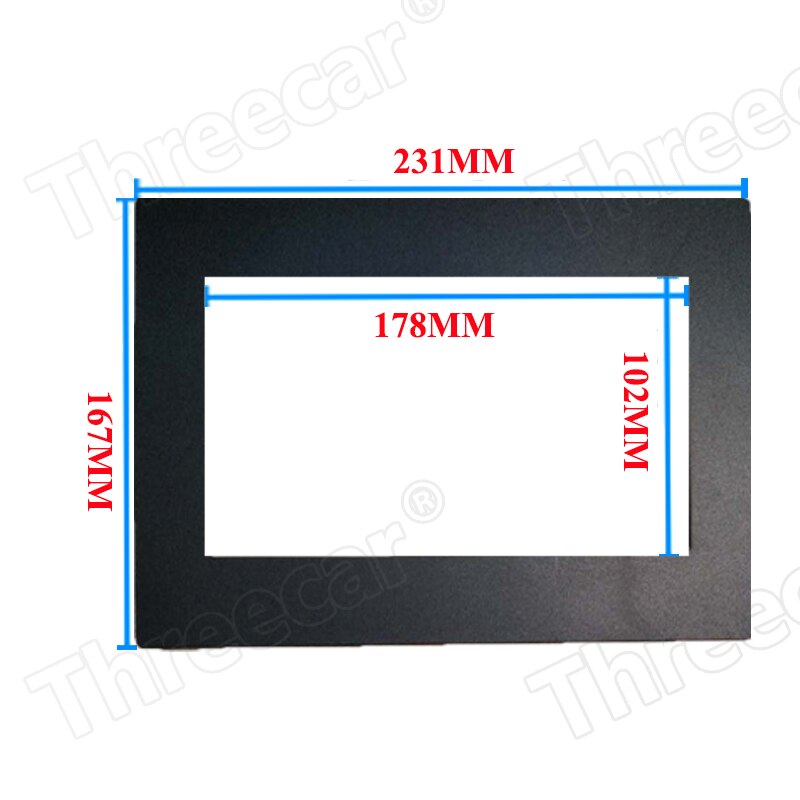 Dubbel Din Autoradio Fascia Voor Auto Radio 7018B 7010B 8702 7023D 7010G 7018G Installatie Trim Fascia Gezicht plaat Panel Dvd Frame: 167 x 231MM