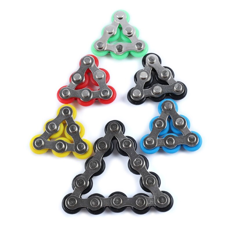 Foreign trade 6-section Key Ring Fidget toy to relieve pressure and vent toy bicycle decompression chain