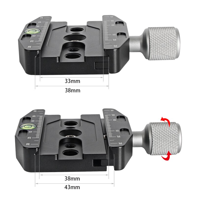 QR70N Camera Clamp Quick Release Clamp Tripod Mount Adapter Profession Dslr Stand Portable Clamp For Arca Swiss Point Camera