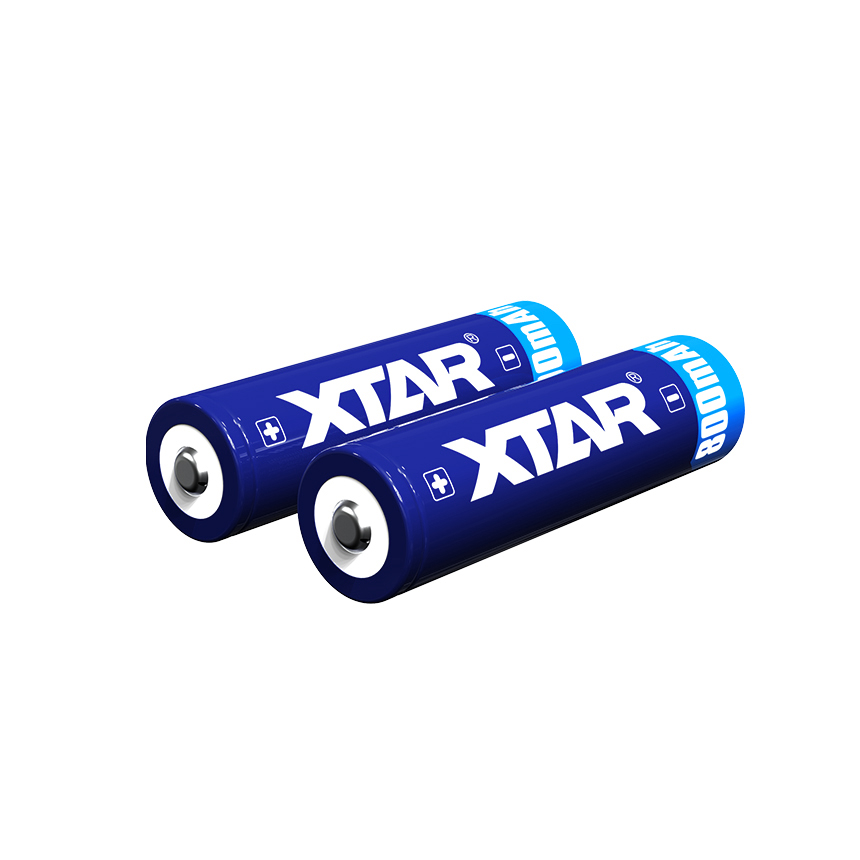 XTAR 14500 800mAh Battery Rechargeable 14500 800mAh 3.7V Battery Flashlight Battery