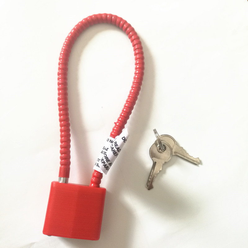 Blokada pistoletu kablowego długość kabla blokada spustu kłódka robić bagażu zamek bezpieczeństwa 250mm długość