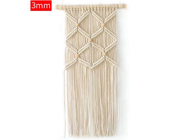 3mm 4mm 5mm 6mm diy macramé touw gedraaide draad katoenen koord voor handgemaakte natuurlijke beige touw thuis bruiloft accessoires