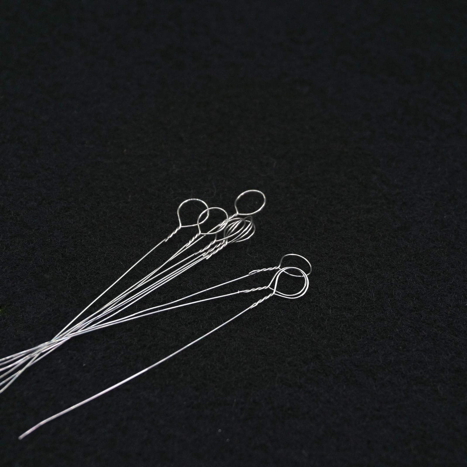 10PCS 4mm Diam Inoculation Loop Nichrome Wire Lab Bacteria Culture Microbiology