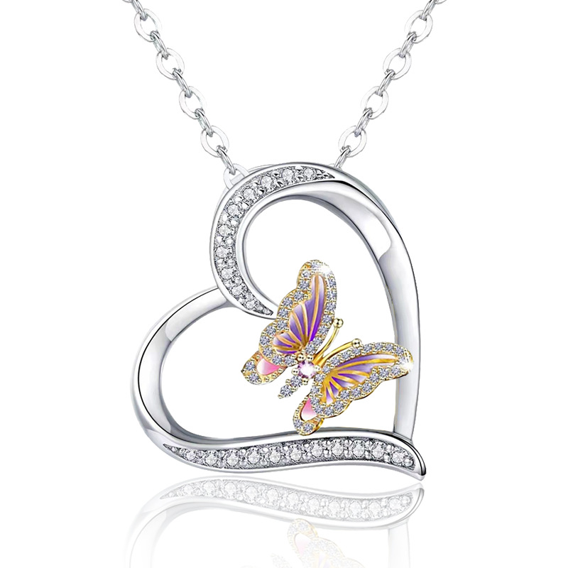 Vlinder Ketting Voor Vrouwen Vlinders Hart Charm Choker Kettingen Boho Mode-sieraden