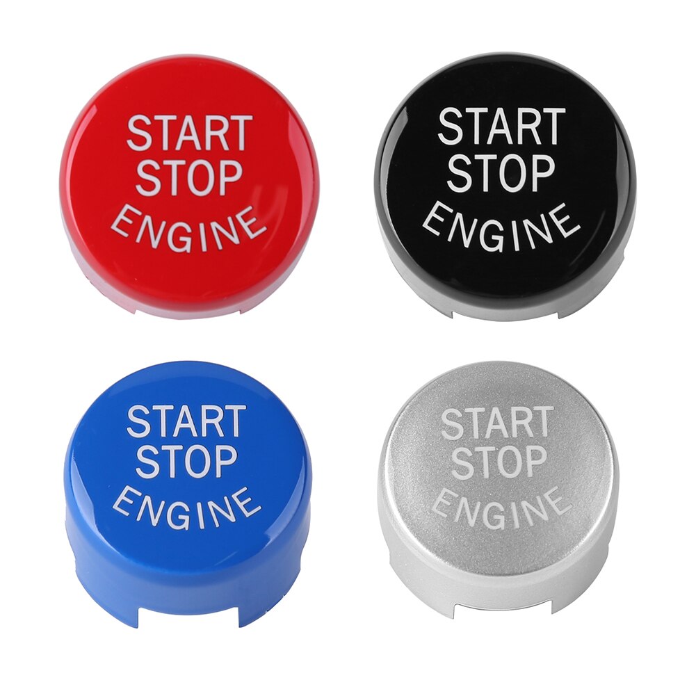 Bilmotor start stop kontakt knap trim cover klistermærke med værktøj til bmw  f20 f21 f22 f23 f30 f31 f32 f33 biltilbehør