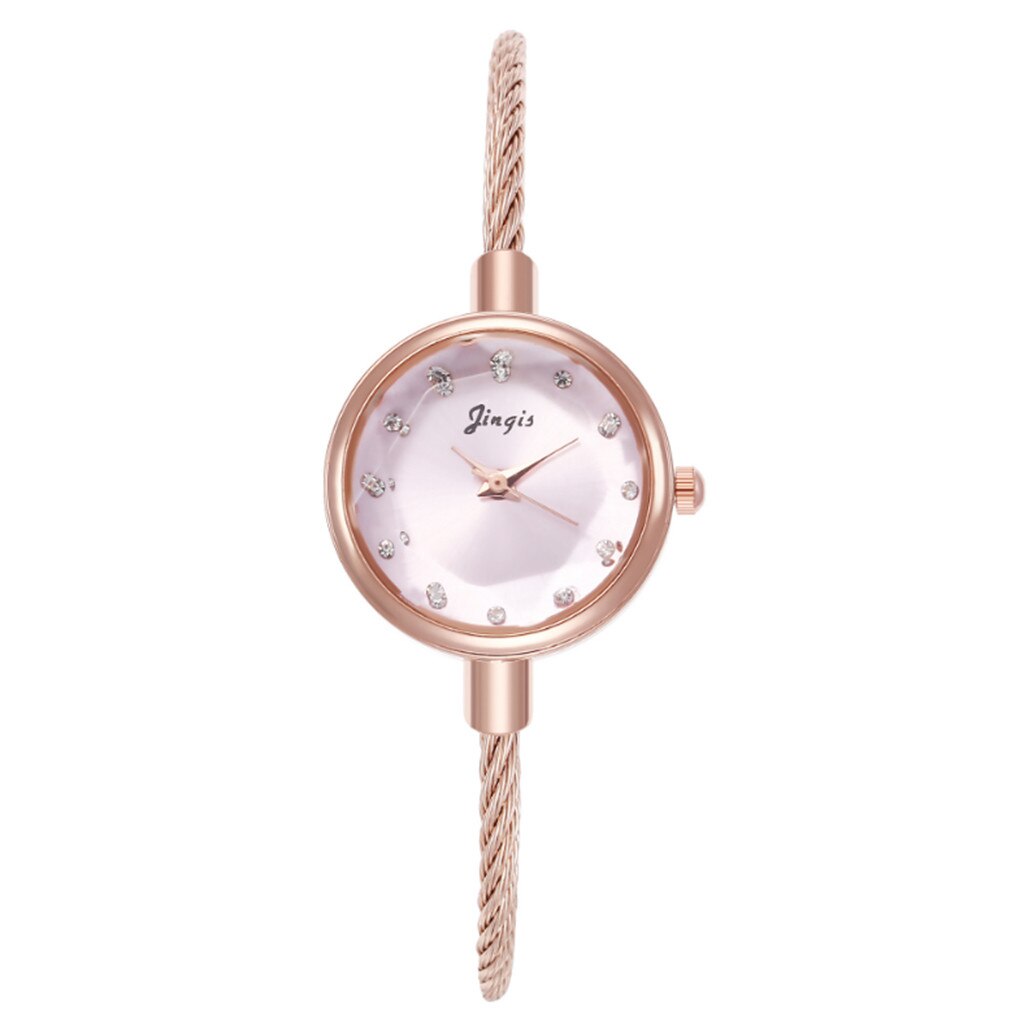 Juwel Uhr Frauen Männer Jahrgang Ozean Farbe Uhren schick Stil Armbinde Uhr Uhr retro Elegante Damen Uhr uhren para mujer: Rosa 