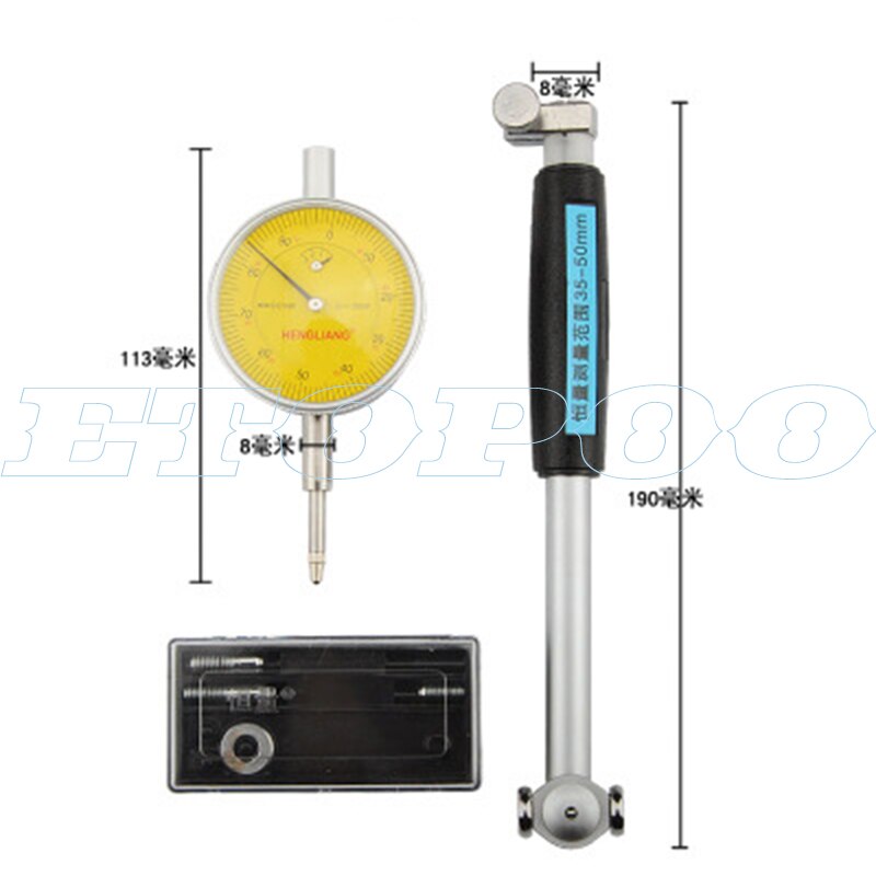 35-50mm Dial bore gauge Inner diameter Micrometer Cylinder Internal Bore Measuring,Engine Gage