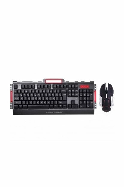 Gamer trådbunden spelarset tangentbord + mus med mekanisk känsla
