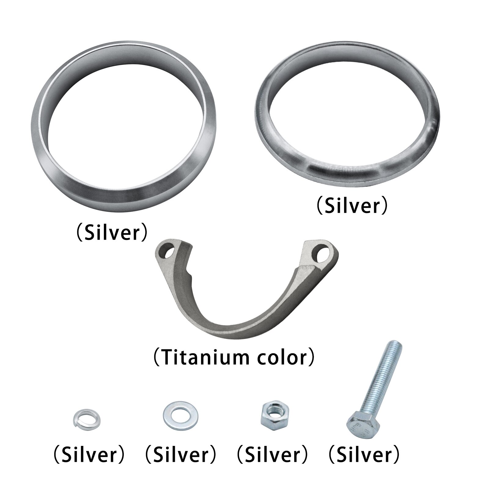 Exhaust Flange Repair Pipe Kit Metal Exhaust Flange Muffler Back Box Repair Clamp Brackets for BMW E46 M3 &amp; Z4M