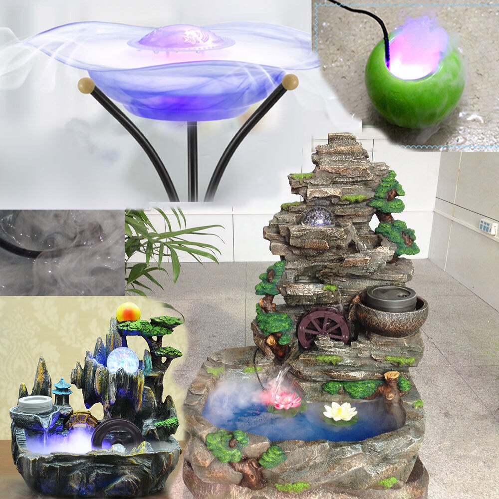 Ultrasonic Mist Maker 12 LED Fish Tank Mist Maker Forger Atomizer Humidifier For Aquarium Decoration AU/EU/US/UK Plug D30