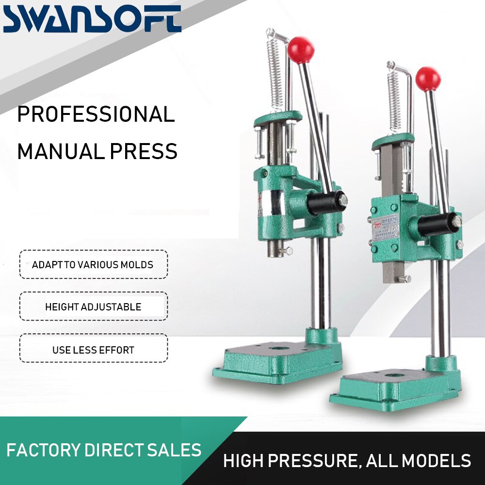 SWANSOFT Push Type Hand punch tablet press machine herbal powders tableting machine pill stamping machine