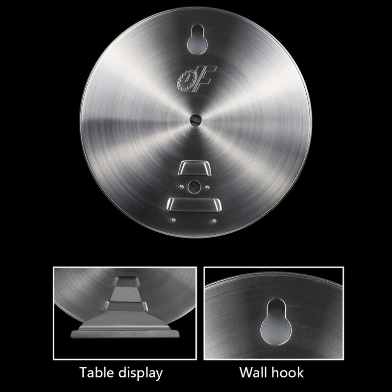 Stainless Steel Analog Dial Thermometer Hygrometer Temperature Humidity Meter 62KD