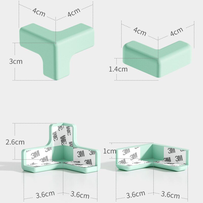 1Pc L T Shaped Babies Coffee Table Corner Protection Cover Children Desk Cupboard Corner Anti-collision Silicone Guards Pad