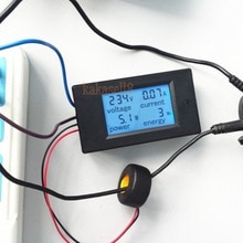 Ac 80-260v lcd digital 100a spændings watt effektmåler amperemeter voltmeter 110v 220v