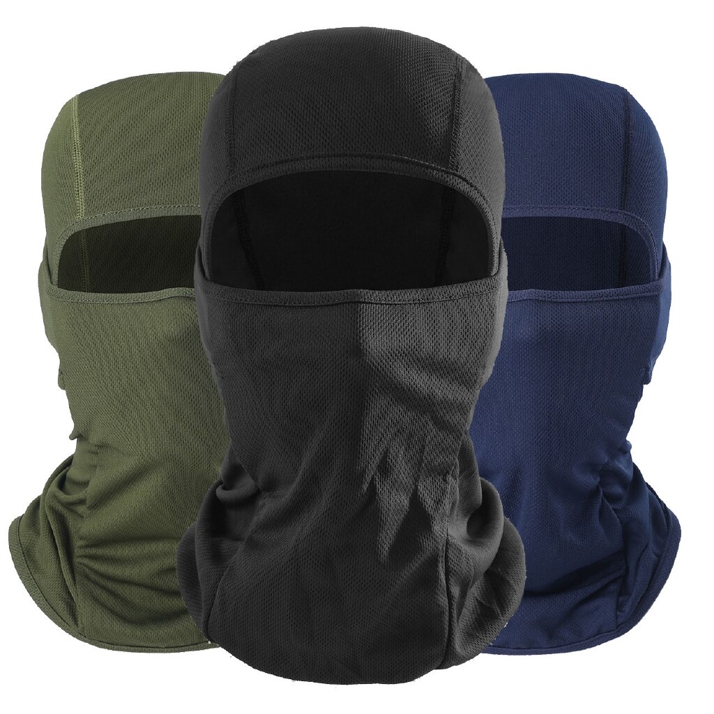 Pasamontañas de Lycra para ciclismo, máscara facial completa para el cuello, casco ultrafino para hombre