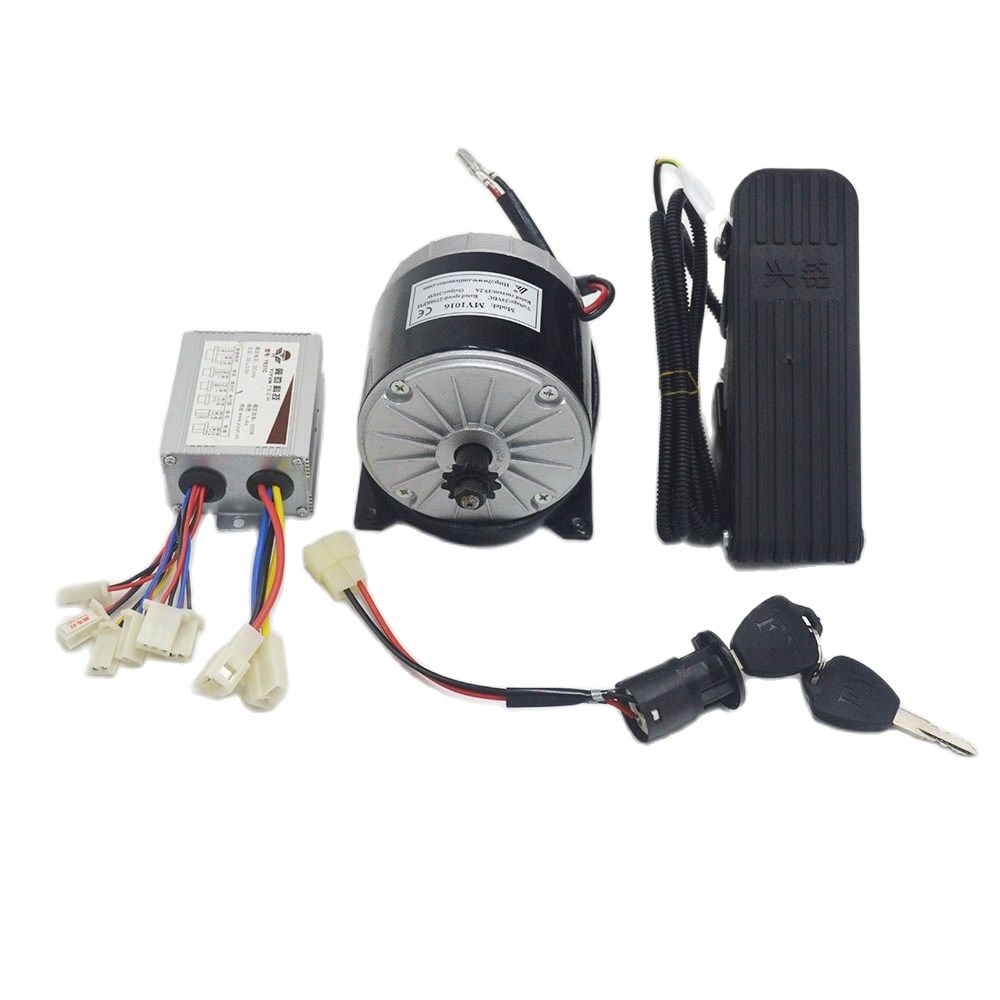 Kit de conversión de motor eléctrico MY1016, para bicicleta eléctrica/scooter/Triciclo, 24V, 350W