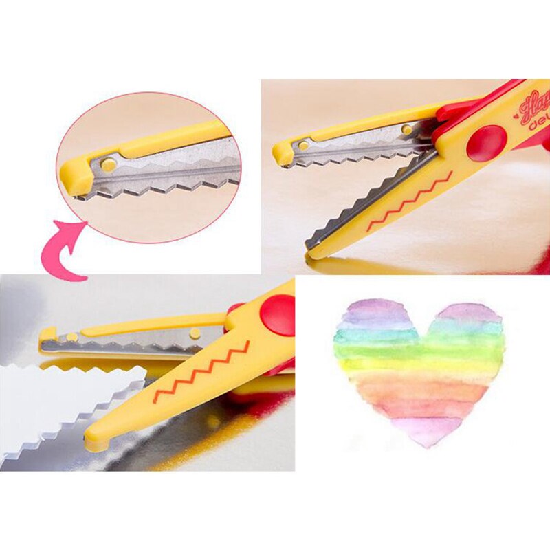 Schneiden Schere Zick zack Schere Pinkeln Schere Schere Laciness Kreative Sammelalbum Schule Handwerk Handwerk Album Kinder handgefertigt