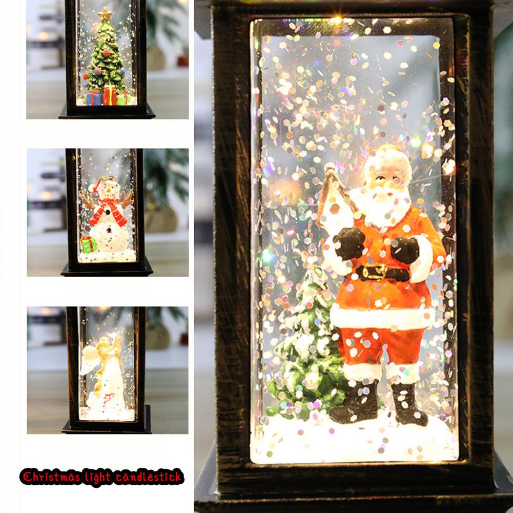 Weihnachten Laterne Licht Weihnachten Dekorationen Für Haus Laterne LED Kerze Licht Kerzen Xmass Baum Ornamente Kerst Neue Jahr