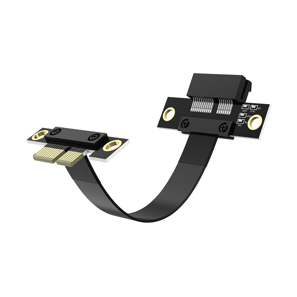 Ribbon Extension Cable Male-to-Female PCI-E3.0 1X Cable for Network Card Extension Cable 8Gbps PCI Express 1x Riser Card Ribbon: 180