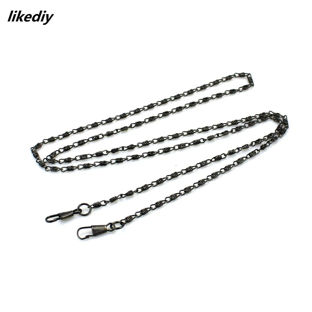 12 pcs/lot Antique bronze Golden Silver Gun black about 120 cm long metal chain for purses/bags DIY purse accessory 4 colors: Gun black