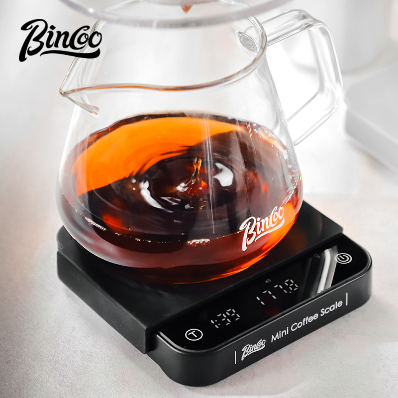 Bincoo køkkenvægt, måleværktøj, vægtmåler til tørvarer, intelligent elektronisk kaffevægt, digitalt led-display med 2kg