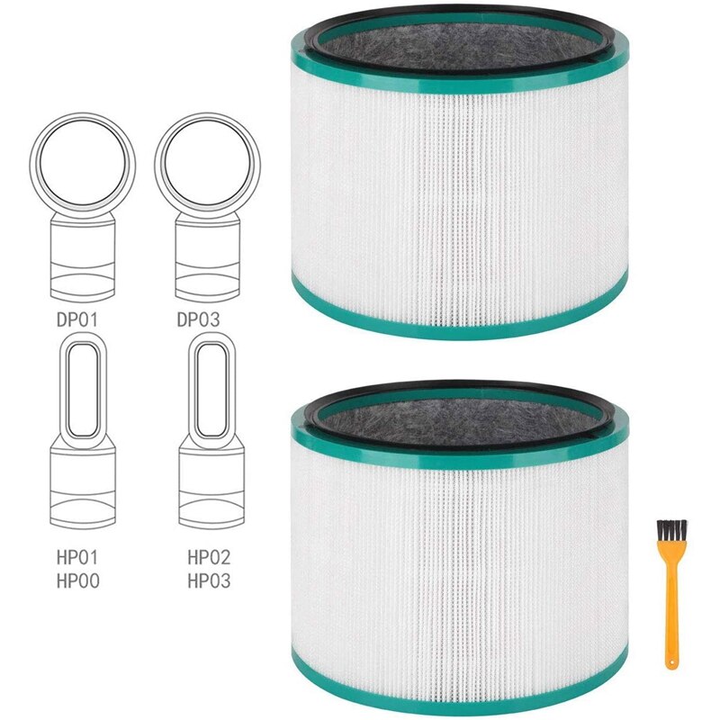 Paquet de 2 filtres HEPA de rechange pour Dyson Pure Cool Link DP01, DP02 et pour Dyson Pure chaude + Cool Link HP01, HP02, pièce