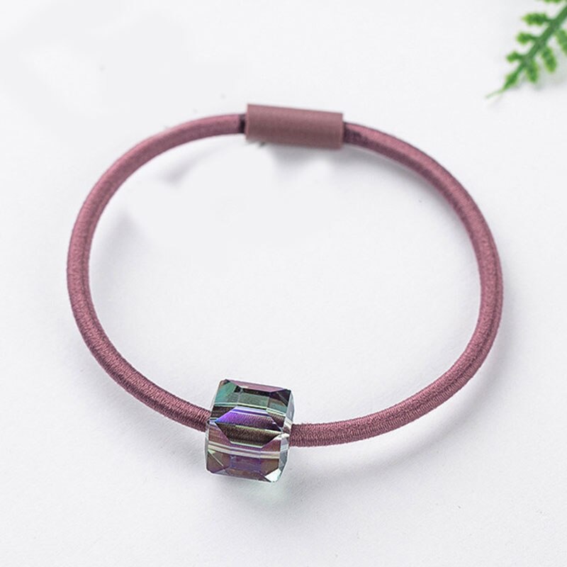 Kvinner silke hår scrunchie sateng hår bånd elastisk solid pannebånd kvinner jenter hodeplagg hestehale holderen hår tilbehør: A1