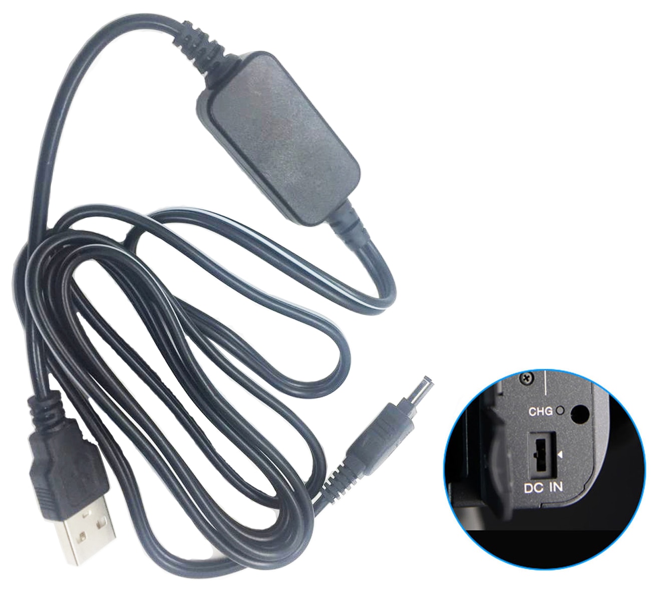 USB Power Adapter Charger for Sony CCD-TR311, TR311E, TR315E, TR317E, TR415E, TR416E, TR417E, TR425E, TR427E Handycam Camcorder