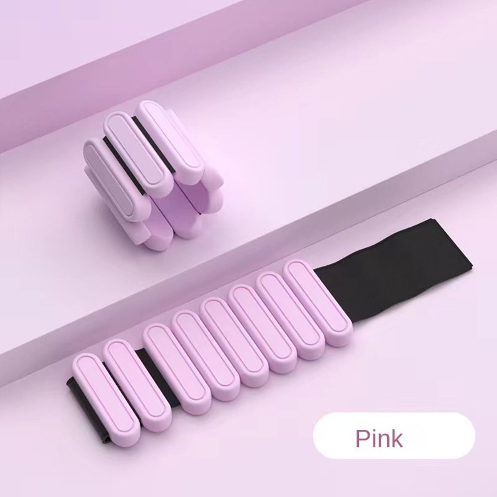 oefenuitrusting Zandzak Gewicht Armband Fitnessapparatuur Verstelbare enkelband Siliconen polsband buiten: Rood