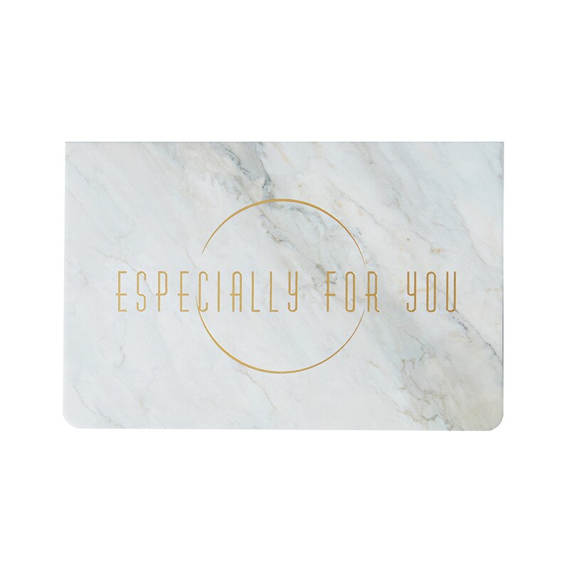 Xinaher 5 szt./partia brązująca marmurowa kartka okolicznościowa z podziękowaniami ślubnymi, papier na kartkę urodzinową, artykuły na wesele: Mi