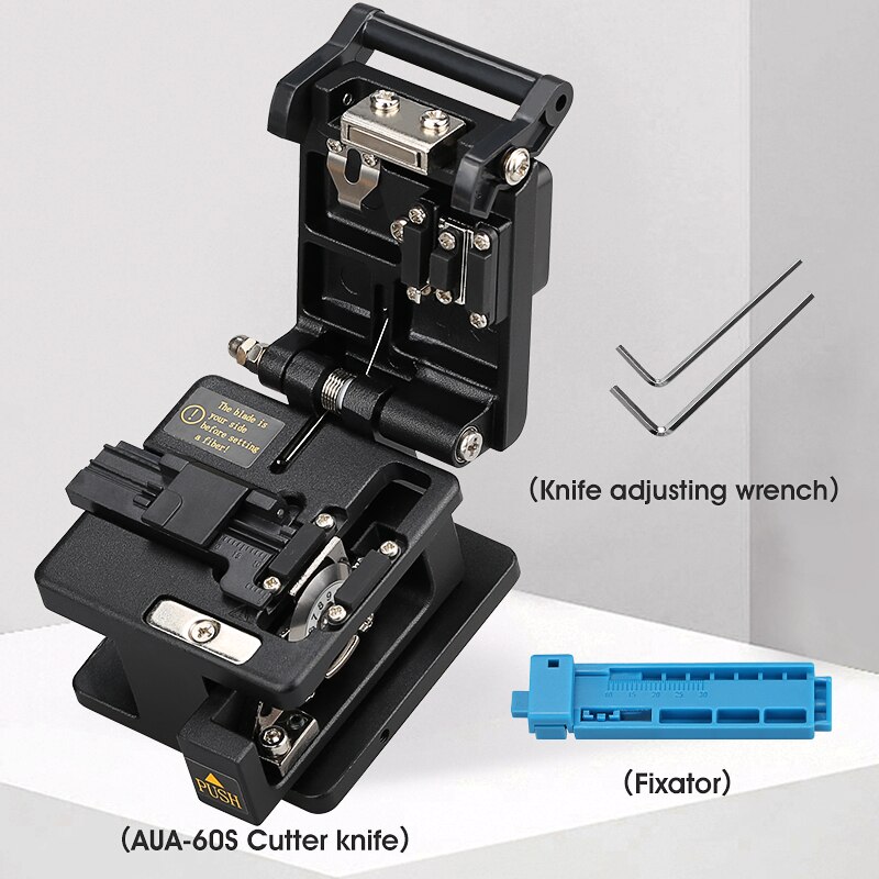 14pcs/set FTTH Fiber Optic Tool Kit with Fiber Cleaver -70~+10dBm Optical Power Meter Visual Fault Locator 5km E