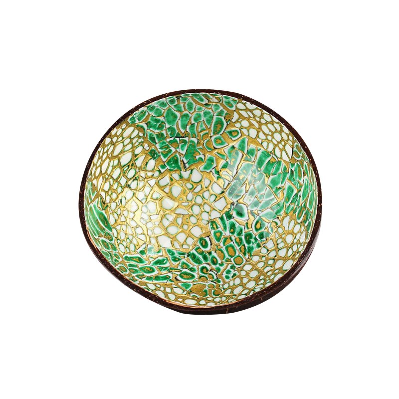 Skål slik opbevaring dekoration naturlig fad kokosnødskal giftfri frugt miljøvenlig: D