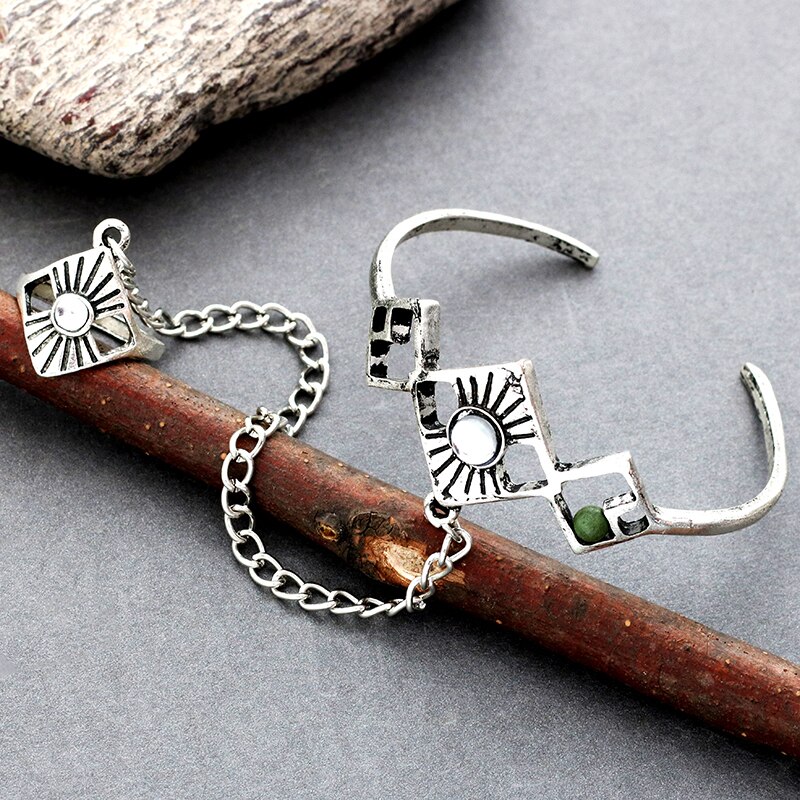 neue Stil sterben Armbinde Charme Armbänder Finger Kette Legierung Kette neutral Mann Hand Kette Perlen DIY Schmuck