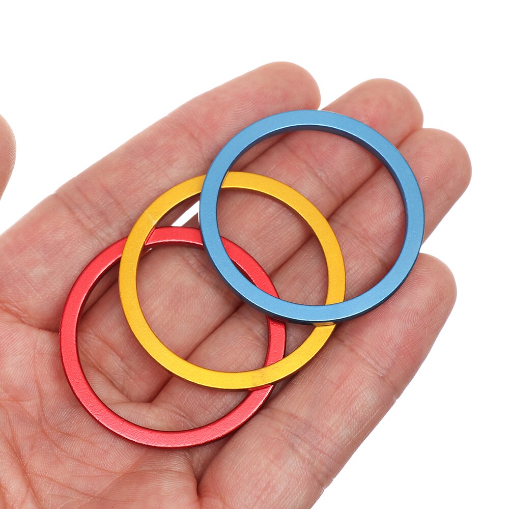 5PC 1~2.5mm Aluminium Alloy Bicycle Flywheel Hub Spacer MTB Bike Bottom Bracket Washer Bike Axle Washer Gasket Freewheel Gap