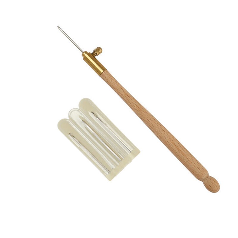 Tambour Haken mit 3 Nadeln Pailletten Perlen Stickerei Perlen Nadel Werkzeuge: G300024A