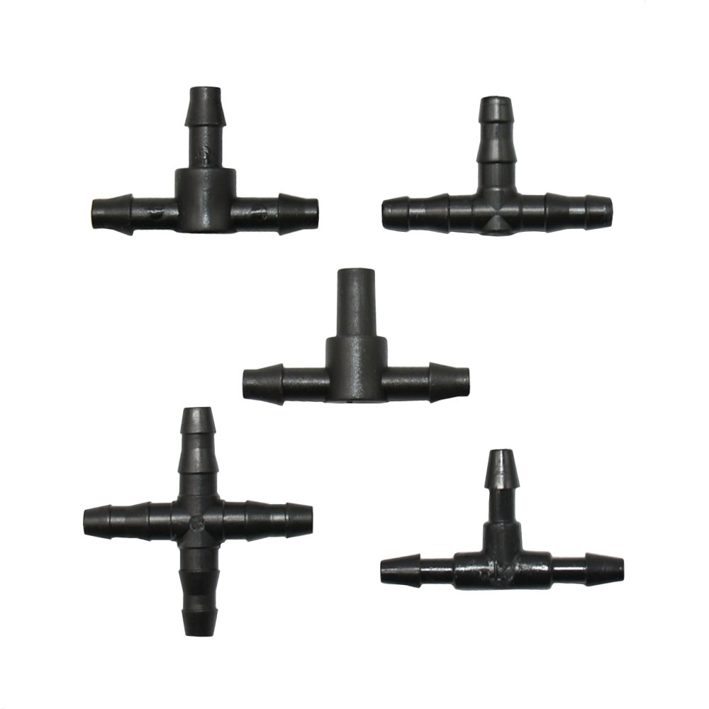 25 stücke 3/5 4/7 Schlauchtülle Anschluss 1/4'' & 1/8'' Schlauch Schlauch Wasser Splitter gemeinsam Abschläge Kreuz Eng stecker Tropf bewässerung System
