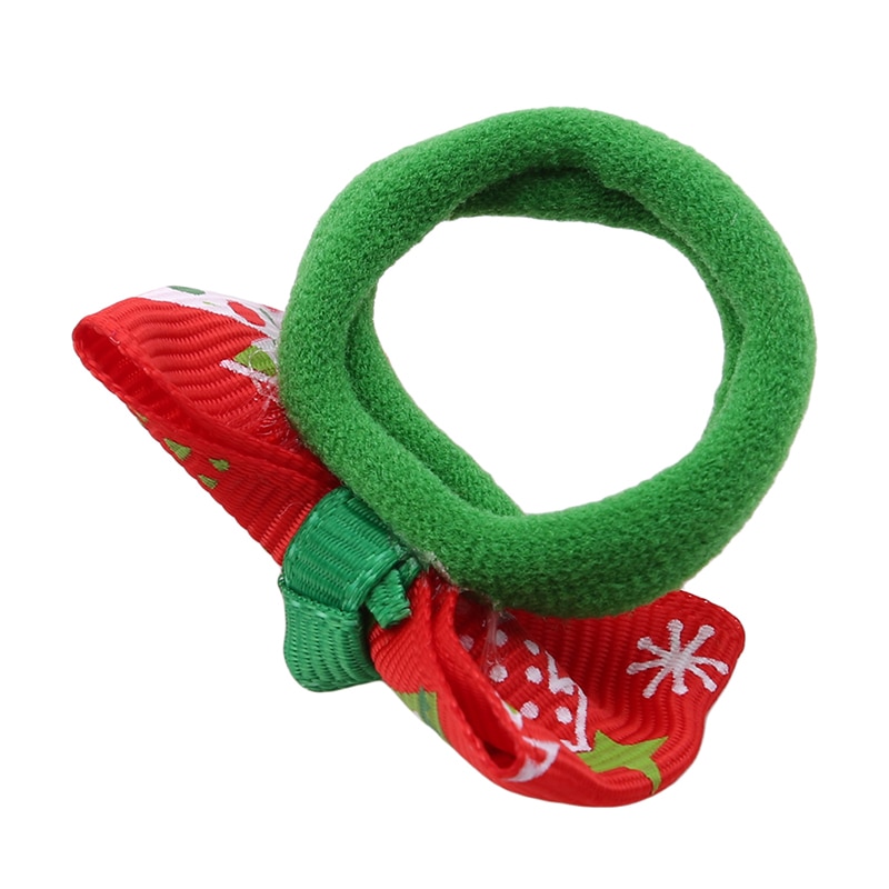 Christmas Hair Rope Tree Santa Bell Snowman Kids Elastic Hair Band Lovely Girls Hair Accessories