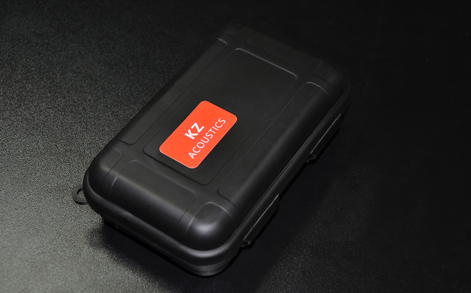 KZ Square Case High End In Ear Earphones Case Bag PU Zipper Storage Box Black Portable Hold Storage Box Oryginalne słuchawki HiFi