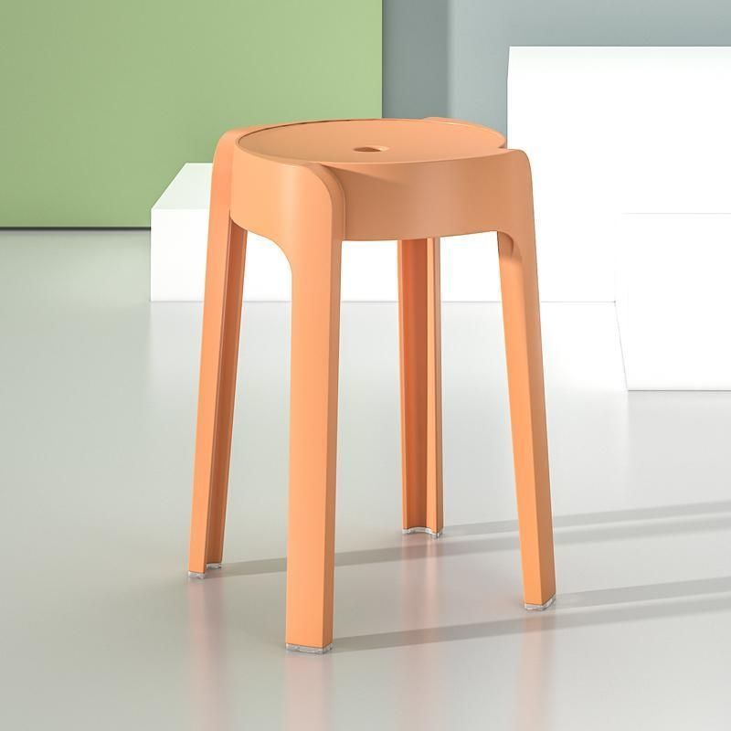 Thuis Gebruik Kan Worden Gestapeld Plastic Krukken Meubels Fortabele Kruk Ronde Kruk Mode Creatieve Hoge Nordic Eenvoudige Stoel Poef: 9