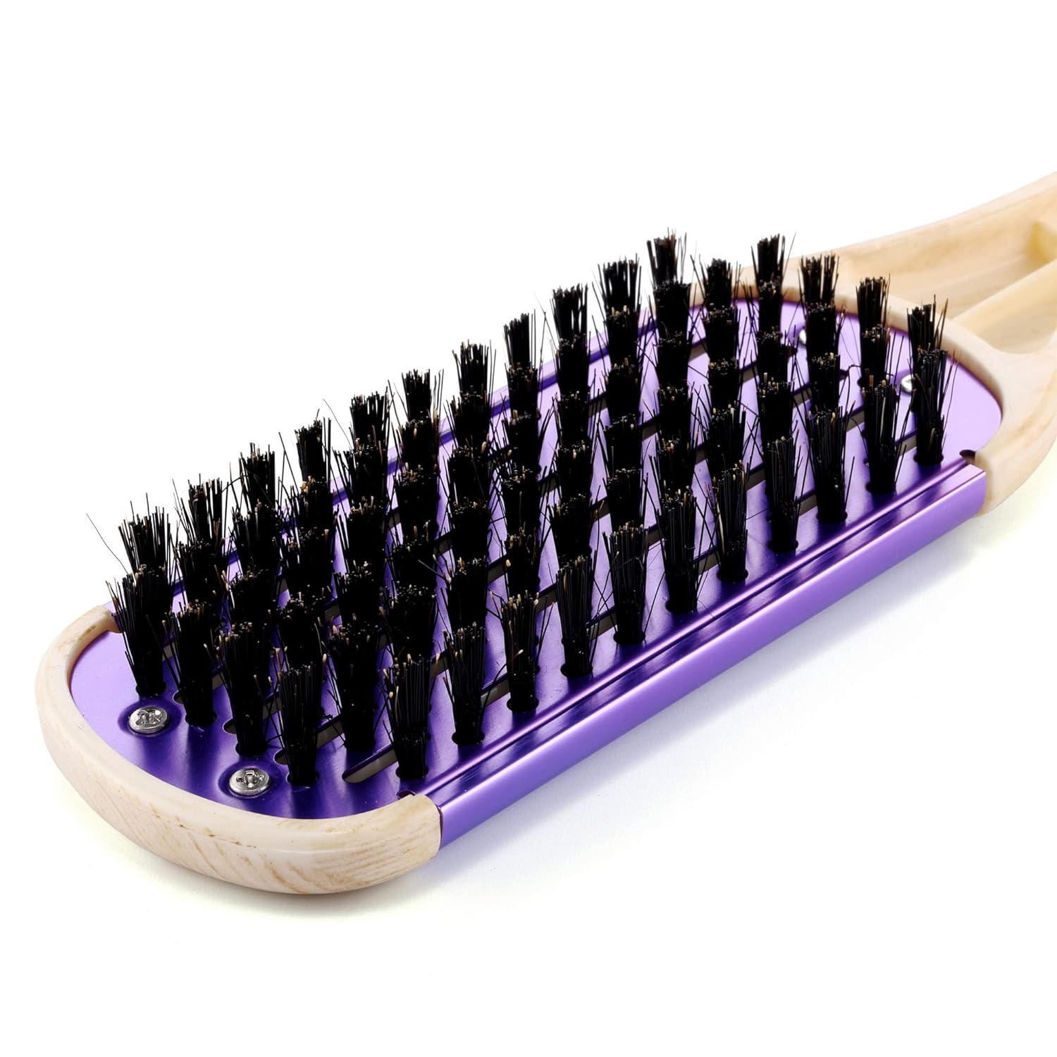Doppelseitige Haar bürste Kamm glätter Holzgriff Beruf elle V-förmige Bürsten klemme für Reise Frisur Salon nach Hause