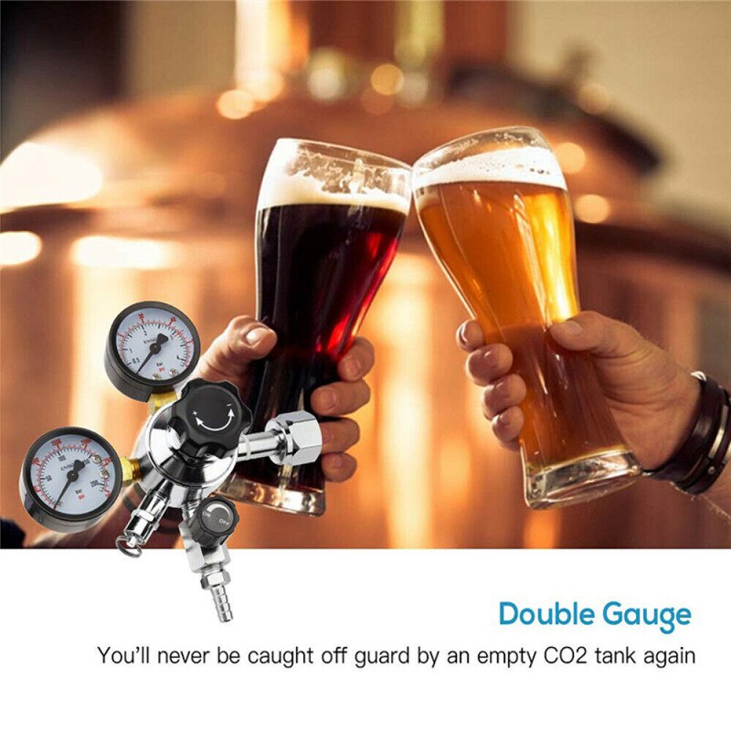 TTLIFE Beer CO2 Keg Regulator w/ Safety Pressure R... Grandado