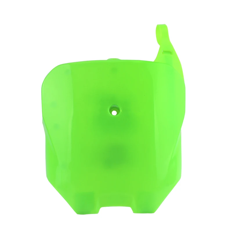 Placa de identificação frontal de plástico, capa de para-lama, carenagem para honda crf70 90 110 150 dirt pit bike motocross placa de identificação frontal: Verde