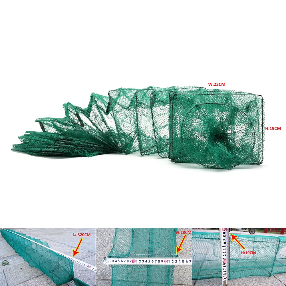 Anguille crevette leurre filets filet de pêche pliable Portable crabe écrevisse homard receveur piège vivant filet de poisson