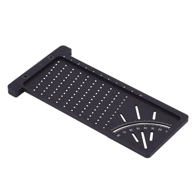 Woodworking Scribe Angle Scriber Aluminum Hole Positioning Ruler Measuring Tool
