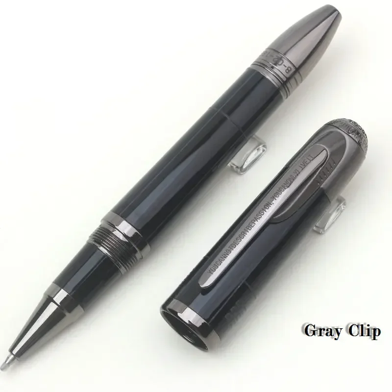 Classique Signature Ferr-ari Gray/Silver Clip Red Piston Rollerball Ballpoint Ink Fountain Pen Office Writing for: Red / Brown