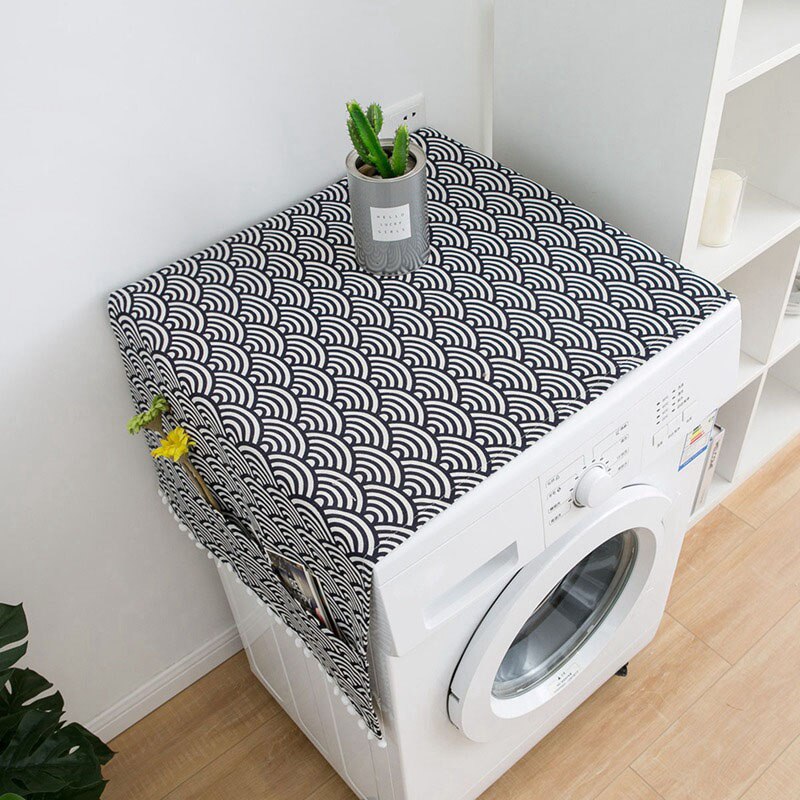 Tromle vaskemaskine betræk bærbar husstand enkeltdør køleskab dækker støvtæt