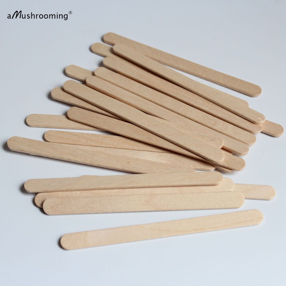 200 pieces wood Popsicle sticks Wooden craft sticks bookmarks ice cream bar process DIY wedding Party Decoration Ice Cream Stick