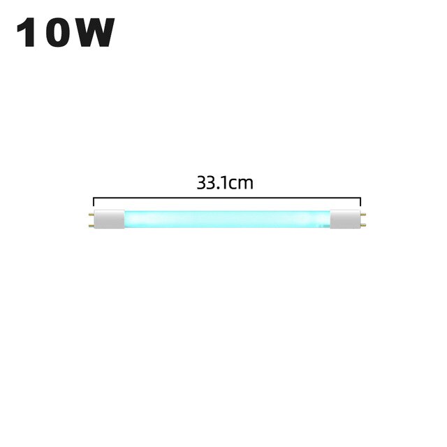 High Ozone &amp; Ozone Free Quartz Ultraviolet Germicidal Lamp Tube Uv Sanitizing Light Tubes Uvc Germicidal Lamp 8W 10W 15W: 10W / Hight Ozone